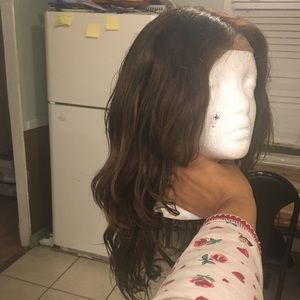 18 inch virgin lace front wig